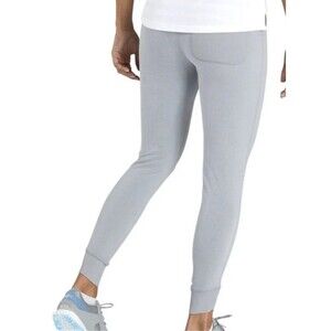 Women’s FootJoy Ankle Length Rib Block Leggings Pocket Heather Grey XS Gray